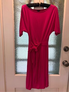 Ann Taylor XS Deep Fuchsia Knot-Waist Women’s Dress